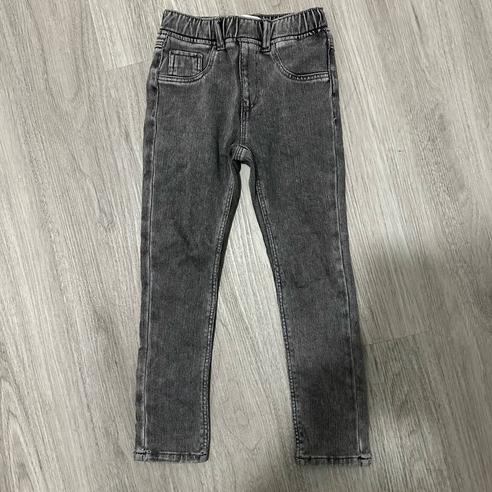 Zara Girls Grey Washed Jeggings 5-6